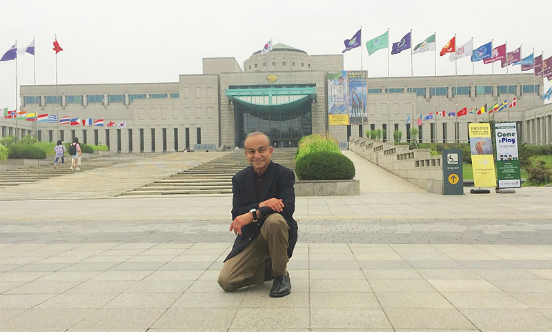 Dr. Obi Visits Korean War Memorial