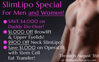 August SlimLipo Specials and More at Obi Plastic Surgery
